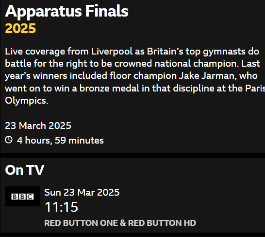 lsovi's tweet photo. Gymnastics British Championships 2025
20th - 23rd March 2025, Liverpool

Live stream: https://t.co/6f6zBYe4JN

Live coverage of the Apparatus finals will begin at 11:15 AM on Sunday, March 23rd.
https://t.co/p8kbAhS7wW https://t.co/UVoGoFH7oC
