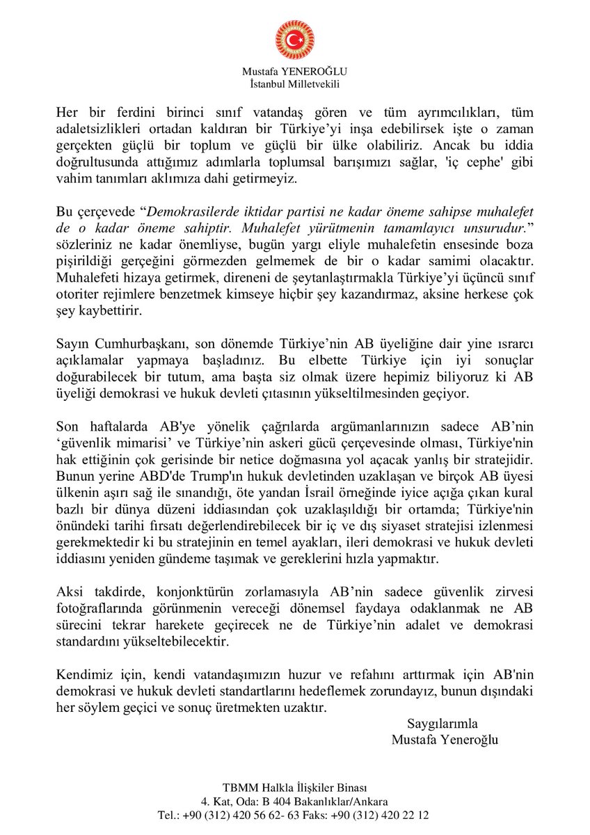 myeneroglu's tweet photo. Sayın Cumhurbaşkanı @RTErdogan'a Açık Mektup.

https://t.co/6IUG7m46gX https://t.co/DwBLl3BV9s