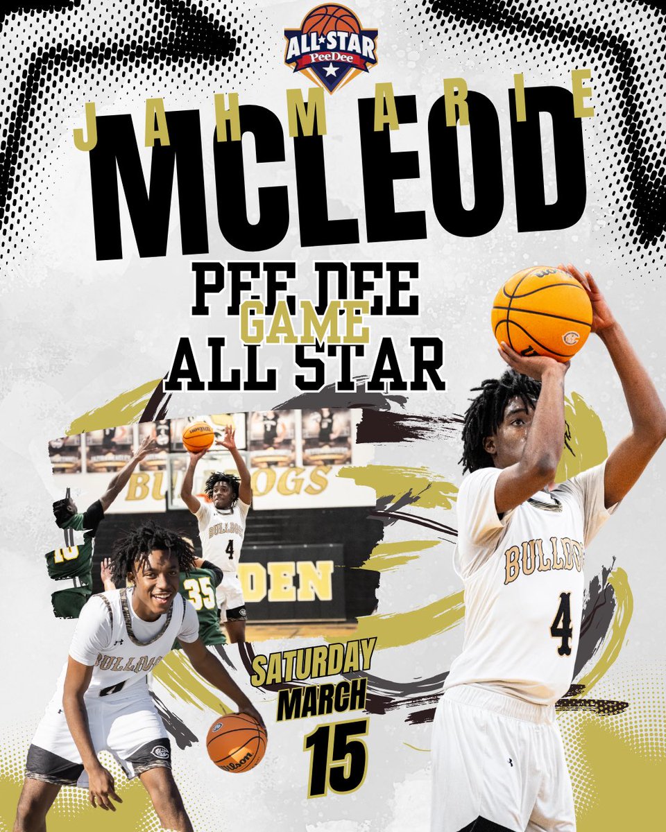 Congratulations to senior Jahmarie McLeod  on being invited to play in the Pee-Dee All-Star game on tomorrow.