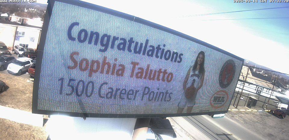 We would like to show you the billboard images that commemorates Sophia Talutto passing the 1,500-point milestone this past Tuesday in the dramatic double overtime victory over Notre Dame Green Pond at Stroudsburg High School.  #BeGreatForSonny #BuckPride #LetsGoLBs ❤️💙🦌🏀