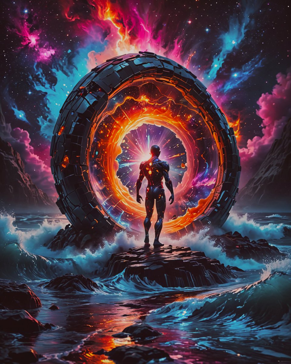 KatjaMatilaine1's tweet image. Portals woven from imagination stretch beyond the stars—each a doorway to a universe we dare to dream. 

#AIArt #SurrealArt #ImaginationUnleashed