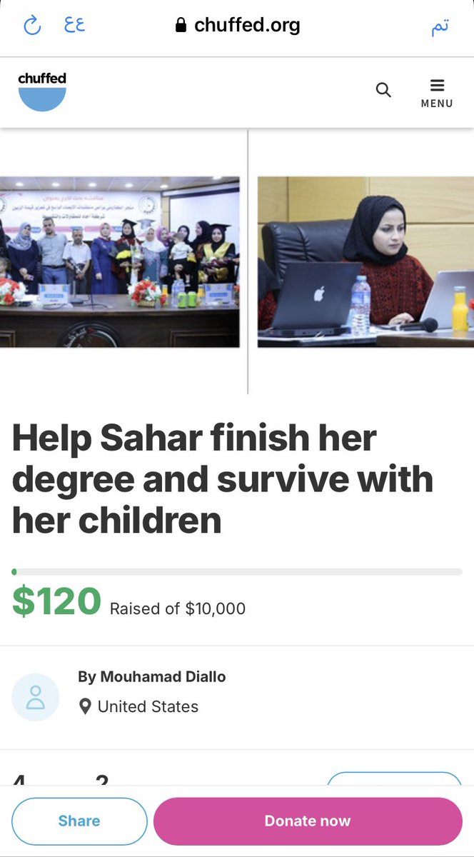 My friends, thank you for your support. $120 has been collected to complete the study fees. The goal now is to reach $300 to pay the first installment of the study fees. Please support me.
chuffed.org/project/124084…