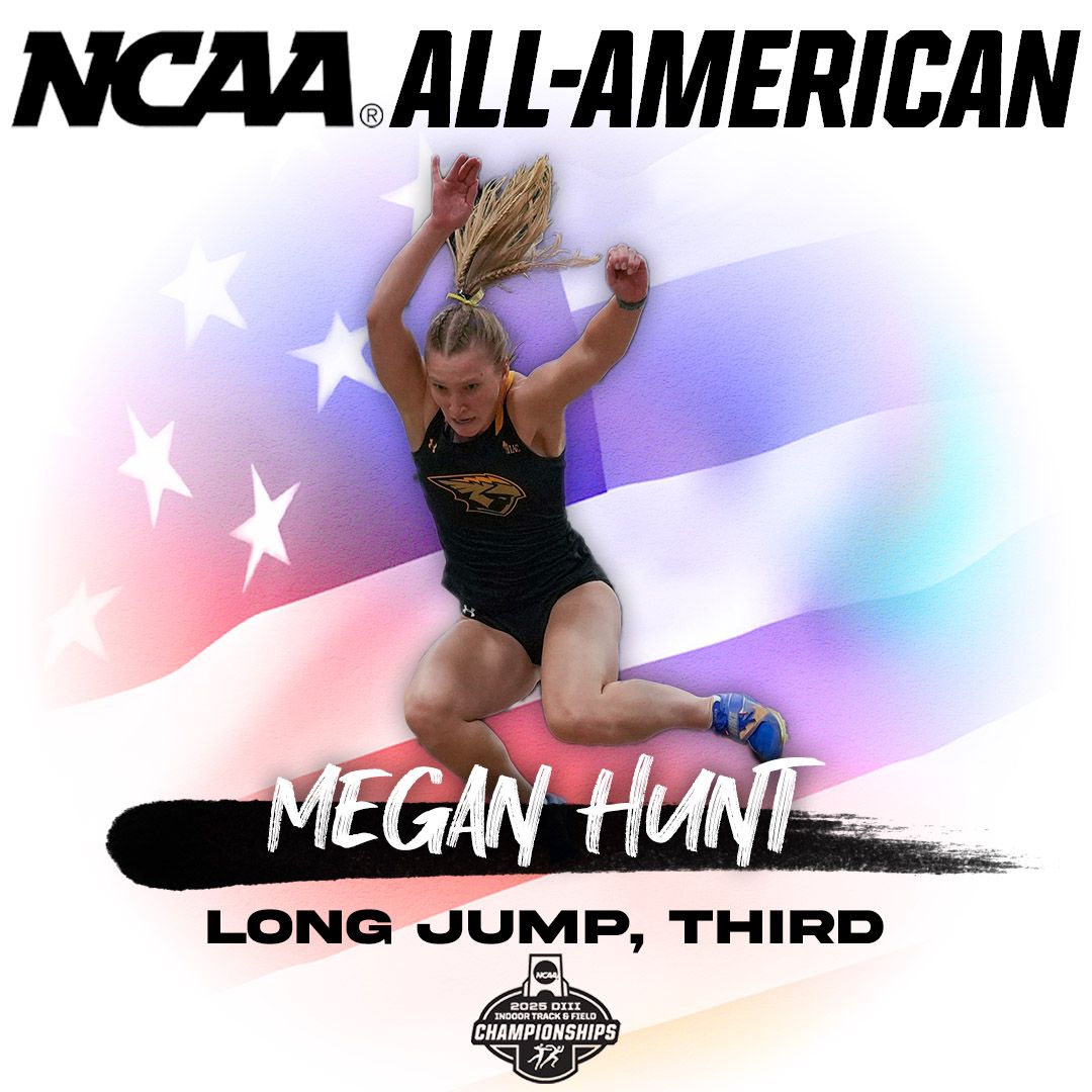 For the second straight <a href="/NCAADIII/">NCAA Division III</a> championship, Megan Hunt is a long jump All-American 💪

Hunt, who took seventh at last year's outdoor championship, tied her indoor program record of 5.92 meters to claim third in the long jump 🥉

<a href="/UWOTF_CC/">UW-Oshkosh Track & Field/Cross Country</a> | #GoldStandard | #d3tf