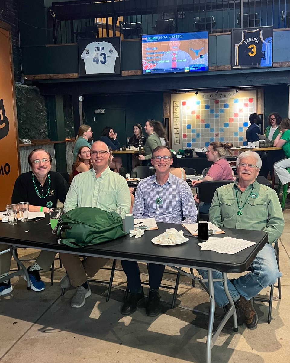 MizzouEweek's tweet photo. Skits &amp; BBQ did not disappoint this year! From an Irish jig to Fetty Wap to brawling dinosaurs, this show had everything! Thank you to everyone who came out and a special thanks to our judges🦖☘️ https://t.co/cm2ZWWHMrK