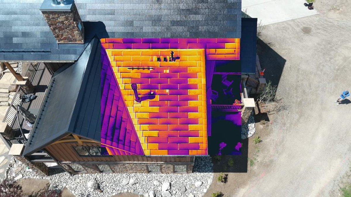 Having an infrared drone to diagnose our solar projects has been a game changer! We can quickly see how the panels, and in this case Tesla Solar tiles are functioning - all based on heat. On this particular job, we were able to notice an energy production deficit from the Tesla