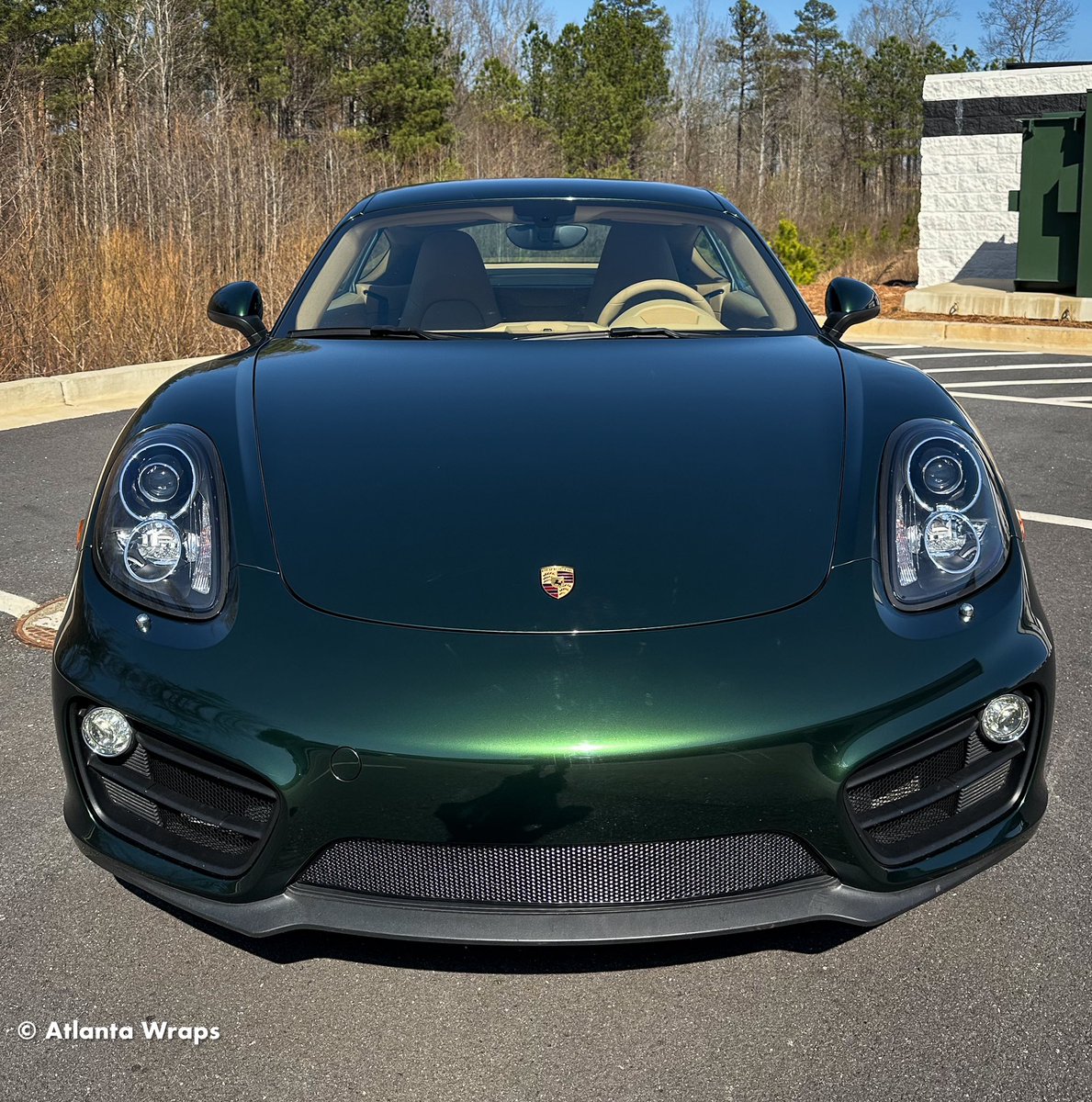 AtlantaWraps's tweet photo. This 718 Porsche Cayman came in for an organic makeover! 🍀🍀 

Would you be able to guess this is a wrap and not a paint job?

#atlantawraps #atlanta #porsche #carwraps https://t.co/NLJBctDGSI