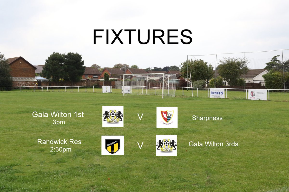 Gala Wilton FC (@galawiltonfc) on Twitter photo <a href="/TonyIncenzo/">Tony Incenzo TV/Radio football reporter 🇮🇹 🇮🇪</a> <a href="/NonLeagueCrowd/">Non League Crowds</a> <a href="/fcbusiness/">fcbusiness Magazine</a> <a href="/nonleagueshow/">Non League Show</a> <a href="/NonLeaguePaper/">The Non-League Paper</a> Gala Wilton are a grass roots football club in Gloucestershire and have 3 senior teams. Just 2 have matches tomorrow, with our 1sts at home to <a href="/sharpnessafc/">Sharpness AFC</a> in the <a href="/GlosCounty/">Glos County League</a> and our 3rds are away to <a href="/RandwickFC/">Randwick FC</a> in <a href="/Stroud_League/">Stroud & District Football League</a> <a href="/SevernSport/">Severn Sport</a> <a href="/TonyIncenzo/">Tony Incenzo TV/Radio football reporter 🇮🇹 🇮🇪</a> <a href="/NonLeagueCrowd/">Non League Crowds</a> <a href="/fcbusiness/">fcbusiness Magazine</a> <a href="/nonleagueshow/">Non League Show</a> <a href="/NonLeaguePaper/">The Non-League Paper</a> Gala Wilton are a grass roots football club in Gloucestershire and have 3 senior teams. Just 2 have matches tomorrow, with our 1sts at home to <a href="/sharpnessafc/">Sharpness AFC</a> in the <a href="/GlosCounty/">Glos County League</a> and our 3rds are away to <a href="/RandwickFC/">Randwick FC</a> in <a href="/Stroud_League/">Stroud & District Football League</a> <a href="/SevernSport/">Severn Sport</a>