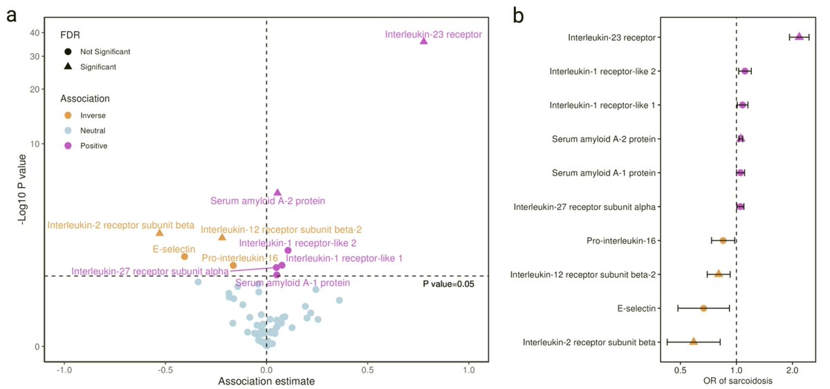A GWAS meta-analysis for sarcoidosis in 9,755 cases and 1,526,867 controls🧬

In diseases like sarcoidosis, where we know little about etiology, GWAS can be much more interesting, as they provide pathogenesis insights with potential for informing therapeutic strategies