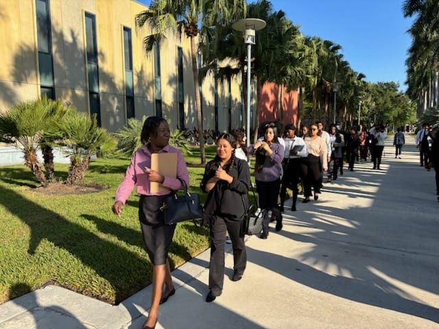Exciting day for our AOF students at the "I am College and Career Ready" event at <a href="/FIU/">FIU</a> College of Business! Today, they had the chance to visit the campus and discover all the incredible opportunities available to them. Here's to endless possibilities! #YourBestChoiceMDCPS