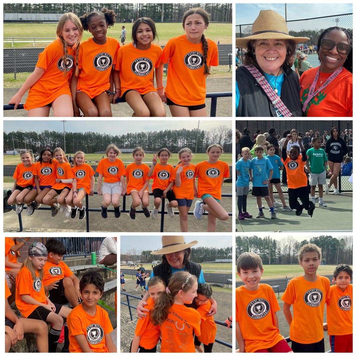 cindirparker's tweet photo. YMES 5th graders picked our First In Fitness tshirt color…it was a 10/10!🧡  Getting back to watch our kids give it their all and then make buddies with other @WCPSS athletes while waiting!!? #priceless
You make me HAPPY PROUD, @Yates_Mill… winners every one of you! 
#FIF2025 https://t.co/YUqjlcPSkU