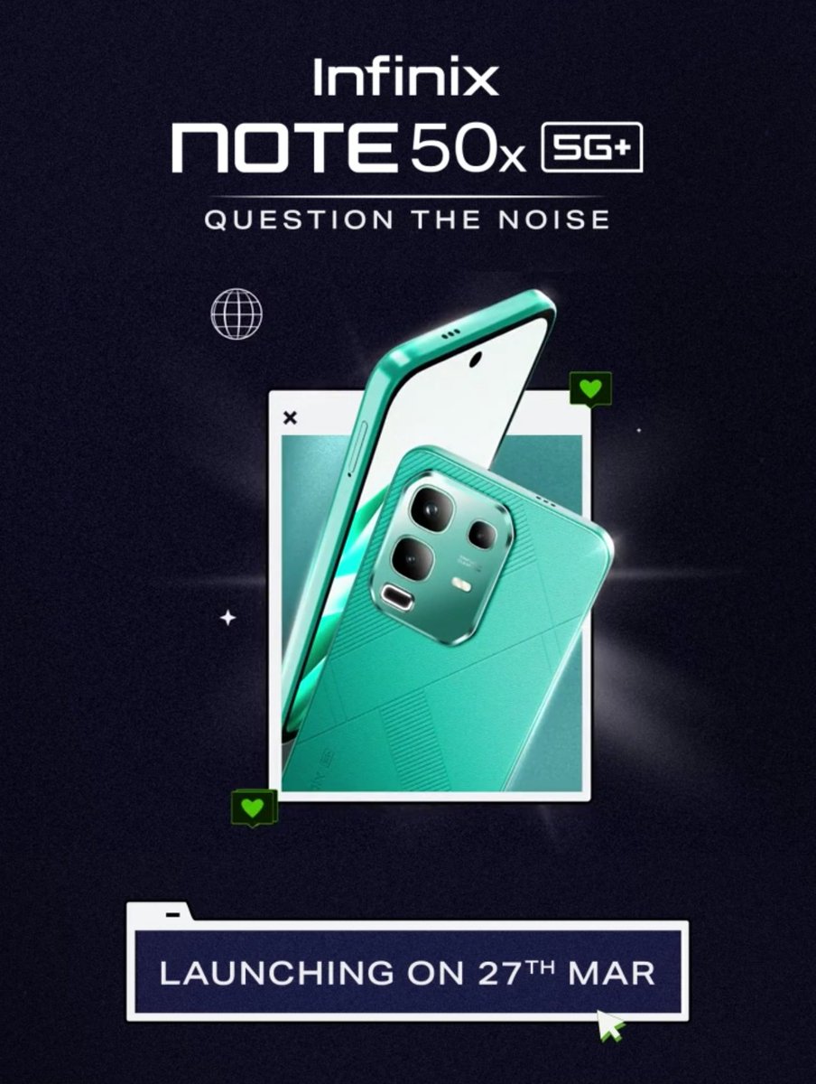 techdot23's tweet image. Amazing Infinix Note 50x Coming with Dimensity 7300 Ultimate Chipset 🔥 #InfinixNote50x5G #Infinix #techdot