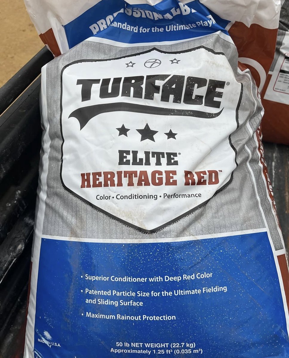 Turfaceproducts's tweet photo. Heritage Red for the win ๐ฅ
Thanks for choosing #Turface Elite, Woodstown HS in New Jersey!
@msn0w3 #turfaceelite #dirtgottaloveit #over60yearsstrong https://t.co/Eiq7QgmAoy