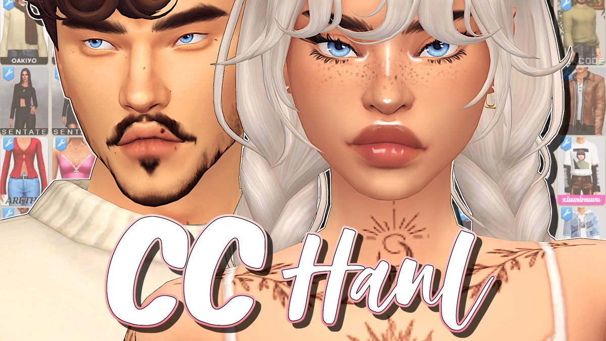 ⭐️ N E W V I D E O ⭐️over 100 NEW CC ITEMS! | sims 4 male &amp; female cc haul #95 🌿 + links

▶️youtu.be/axkhwq3n9gU