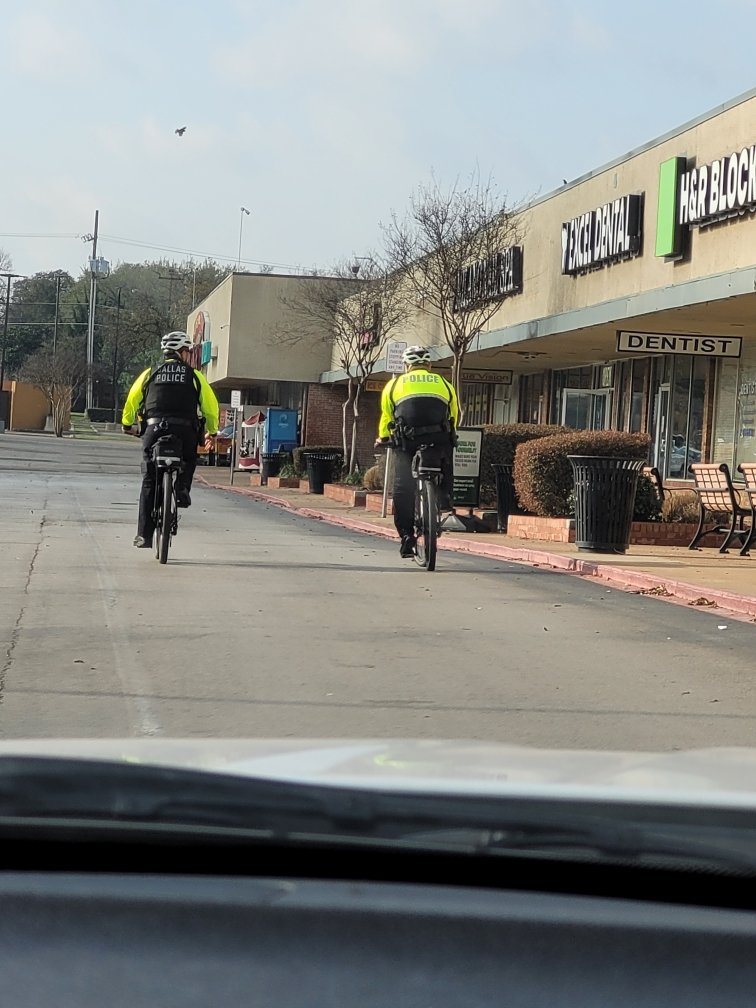 SW NPOs were on bike patrol today at Wynnewood area, Bishop Arts, Kiest/ Polk &amp; Jefferson corridor.