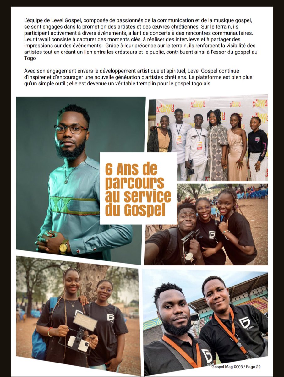 Merci à l'équipe Gospo vibe's pour le clin d'oeil à l'équipe de Level Gospel. 
6 ans de parcours au service du Gospel.

Découvrez le magazine en cliquant sur ce lien : bit.ly/GospelMAG0003

#TeamLevelGospel
#LevelGospel 
#GospoVibes