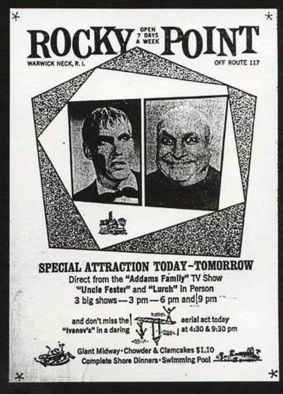 DarrellEpp's tweet photo. Lurch and Uncle Fester in Warwick Neck Rhode Island. https://t.co/QnxU4xoa4i