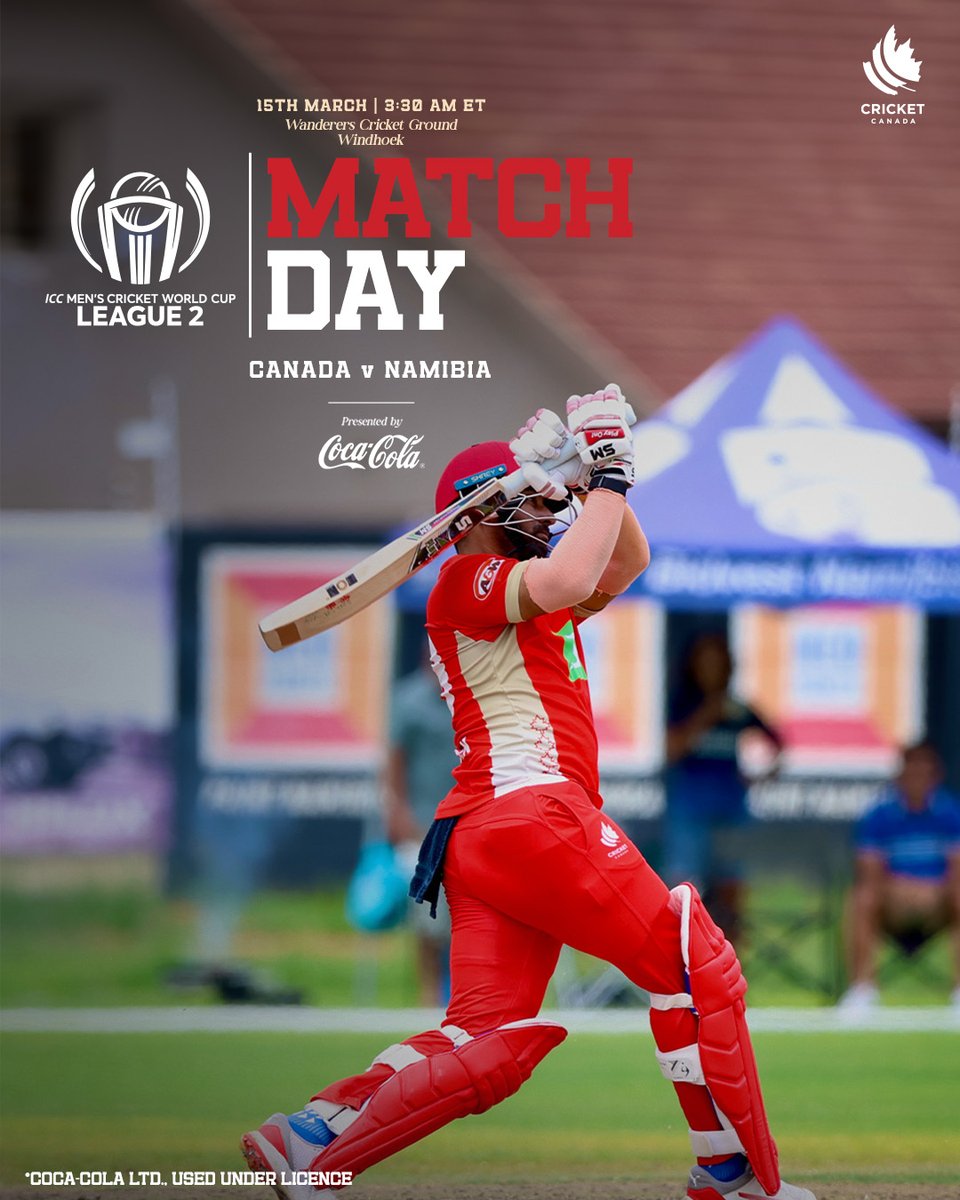 canadiancricket's tweet photo. All set for the clash against Namibia!
📺 on https://t.co/63s5FwdNIM
#CricketCanada #weCANcricket #CANvNAM https://t.co/EmhA4l9AVC