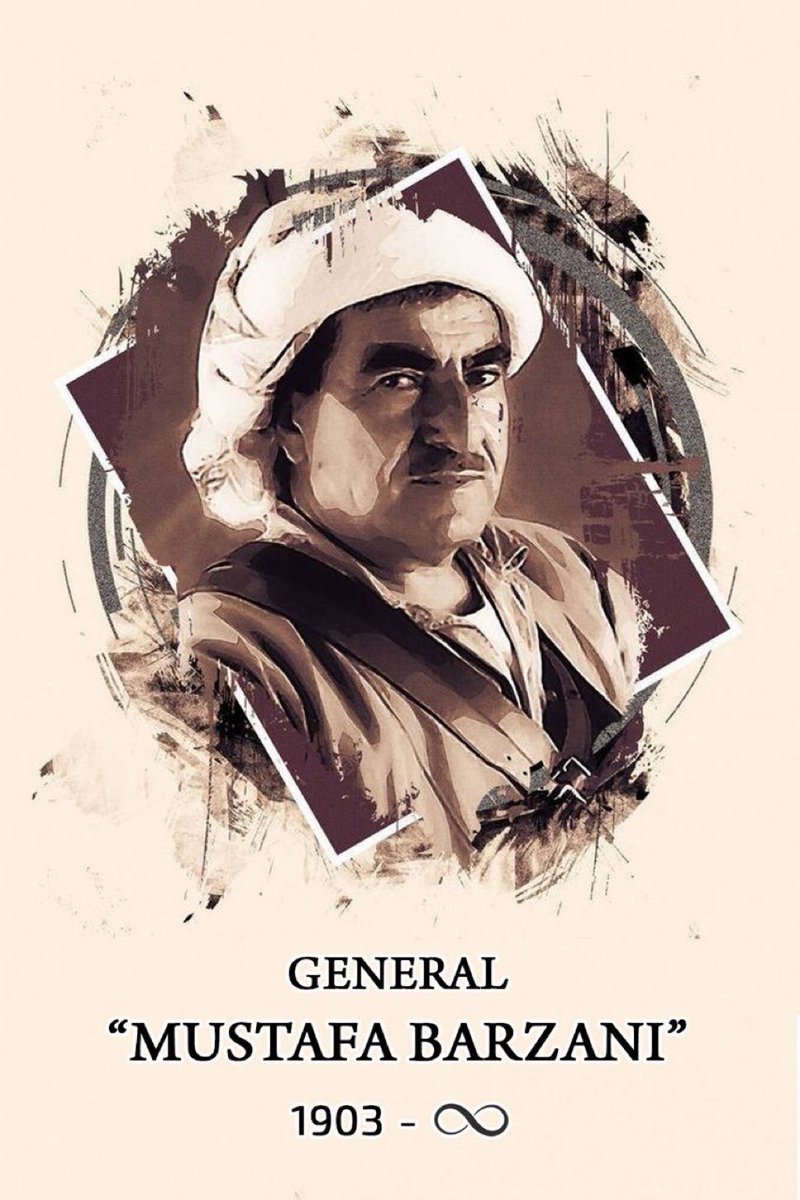 Em bi minasebeta rojbûna wî, rêberê kurd General #MistefaBarzanî bi hurmet û rehmet bi bîr tînin.

👉 w.wiki/4u7A