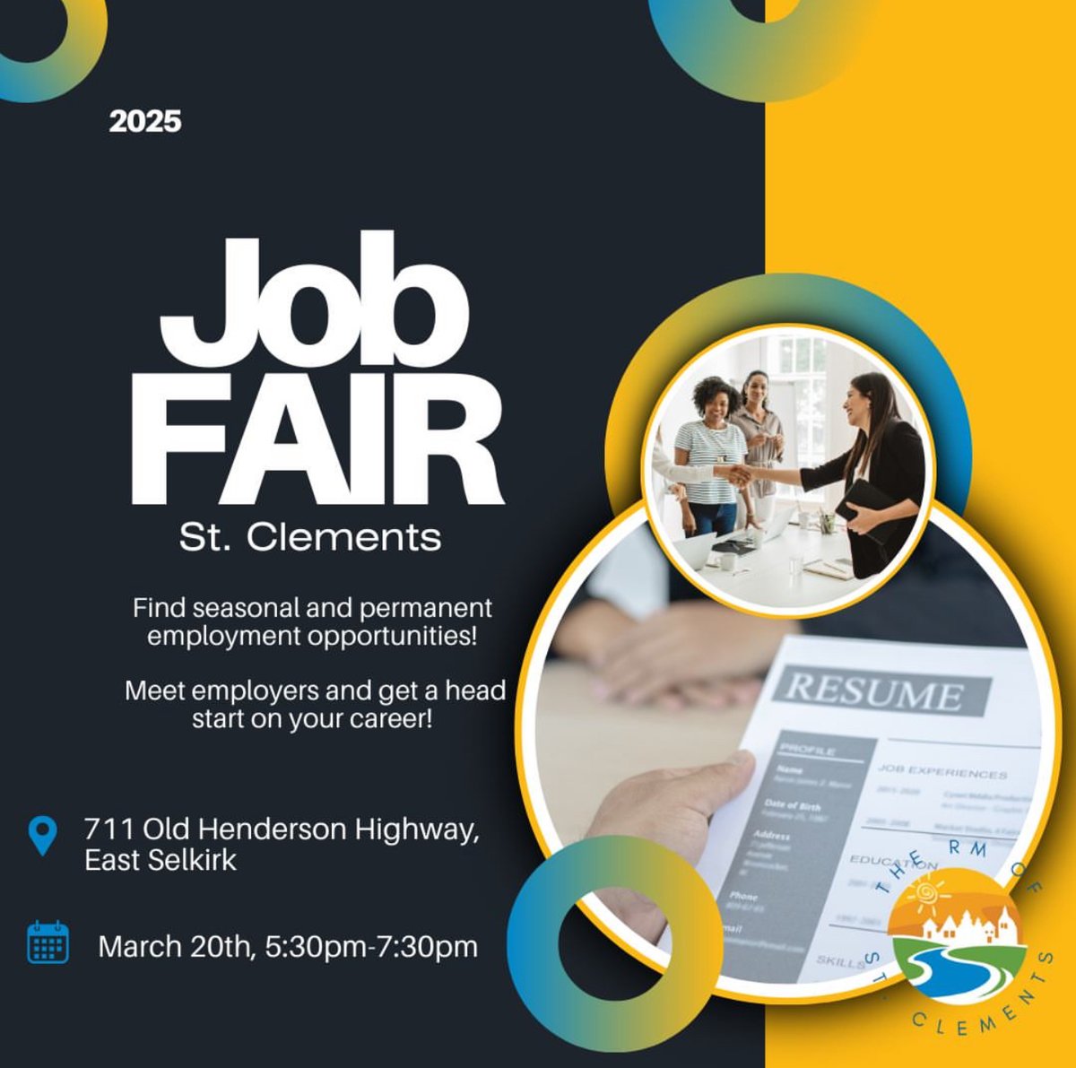 🚨 Join Us at the Job Fair! 🚨

Lord Selkirk School Division will be at the Career Fair and we want to meet YOU! Whether you're exploring career opportunities or curious about what we do, stop by our booth!

Don’t miss out, we can’t wait to see you there!
