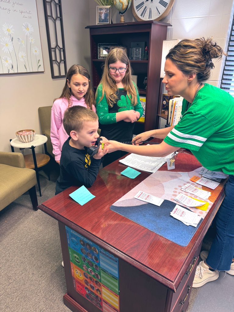 Jackson brought the enthusiasm to our morning announcements today! Way to go! 📣 #WorkingOnMyRoar