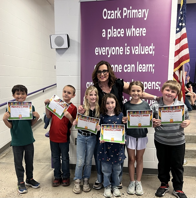 2nd grade Principal's Pride Citizenship award recipients for Feb/March. #HPRD