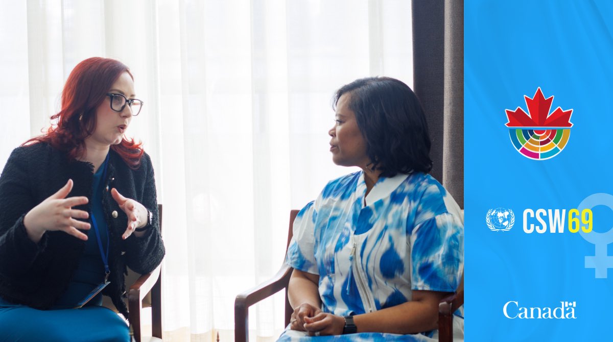 Canada Mission UN (@canadaun) on Twitter photo What a pleasure to discuss with Parliamentary Secretary for Reforms & Equality <a href="/r_buttigieg/">Rebecca Buttigieg 🏳️🌈🏳️⚧️</a> of Malta how Canada & Malta are working to #EndTheStigmaPeriod, protect #LGBTI communities, & combat negative social norms. We share more than just colours on a flag! #CSW69 #Beijing30 What a pleasure to discuss with Parliamentary Secretary for Reforms & Equality <a href="/r_buttigieg/">Rebecca Buttigieg 🏳️🌈🏳️⚧️</a> of Malta how Canada & Malta are working to #EndTheStigmaPeriod, protect #LGBTI communities, & combat negative social norms. We share more than just colours on a flag! #CSW69 #Beijing30