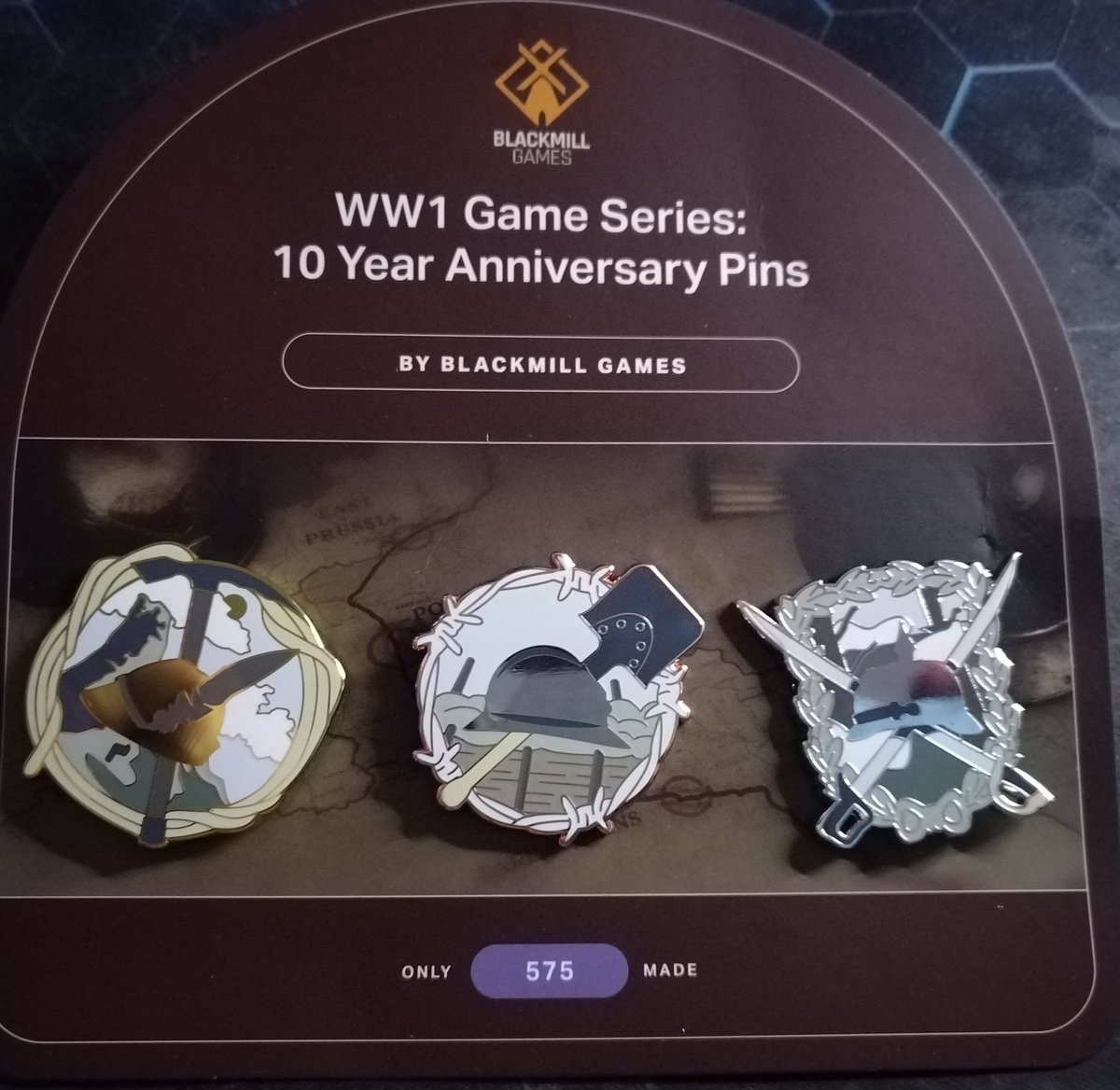 KaiserTyr's tweet photo. Merci à @BlackMillGame pour ces superbe Pin's de Verdun, Tannenberg et Isonzo https://t.co/KQeMuSm2zU