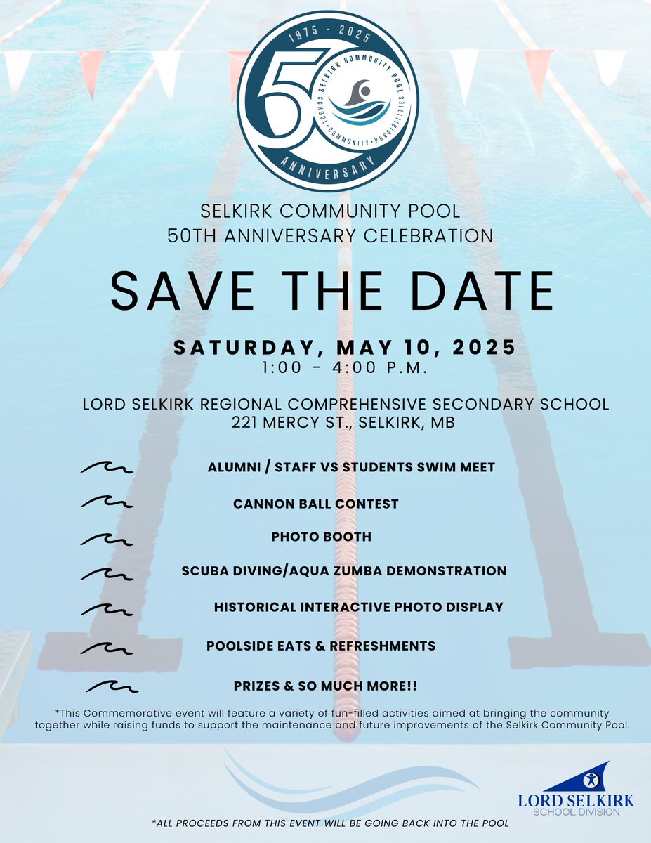 🎉Selkirk Community Pool is Celebrating 50 Years!🎉
For more details, please click the link below:
lssd.ca/news/what_s_ne…