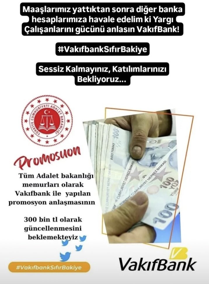 hci046's tweet photo. Maaşlarımızı başka bankaya havale ediyoruz .

Abdi Serdar Üstünsalih

#VakıfbankSıfırBakiye 
@VakifBank 
@adalet_bakanlik 
@yilmaztunc
@adalet_bakanlik https://t.co/5w63yri3EI