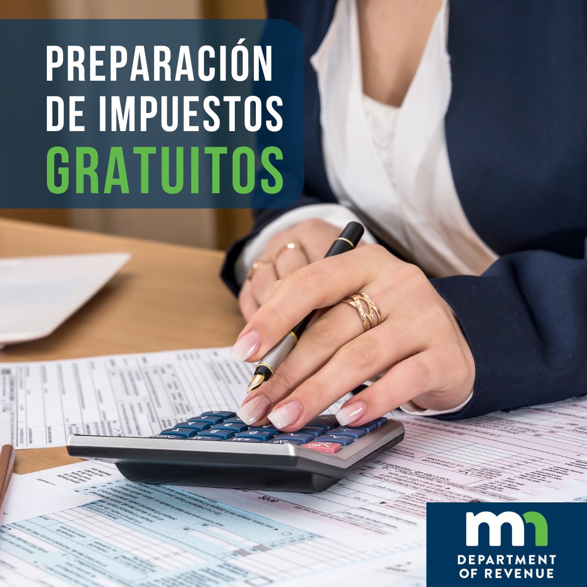 📢 ¡Asistencia gratuita para declarar impuestos! 💰✅

Más de 200 sitios con voluntarios certificados te ayudan a presentar tu declaración estatal y federal hasta el 15 de abril.

🔎 Busca en: revenue.state.mn.us/free-tax-prepa… 📞 651-297-3724