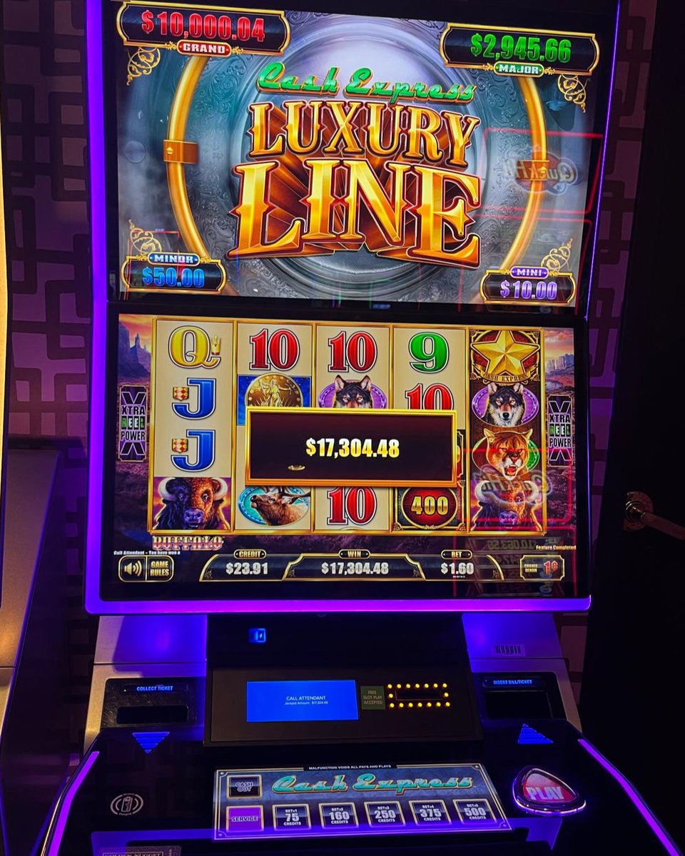gnlaughlin's tweet photo. ๐ฐ All aboard the winning streak! This lucky player just hit a $17,304 jackpot on Luxury Line!
#Laughlin #Gambling #Slots #Jackpot #Winner #LaughlinNV https://t.co/nBJtsV44EY