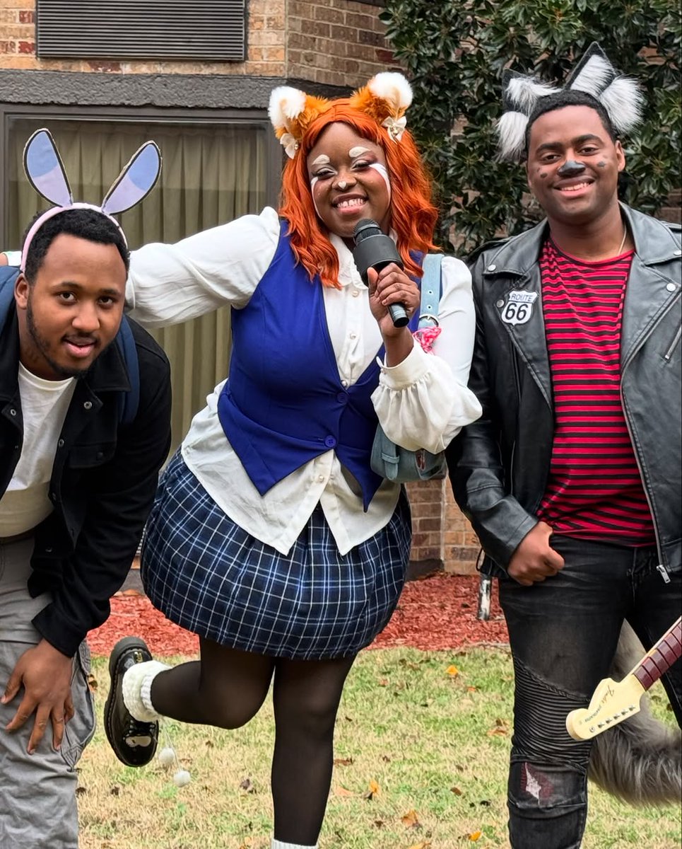 The whole gang is here 🤘 #Aggretsuko cosplay by gaptooth.cos on IG.