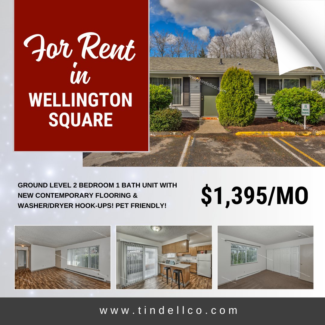 Tindellco's tweet photo. ✨ Ground-Level Gem in NW Gresham/NE Portland! ✨

This pet-friendly 2-bed, 1-bath unit boasts brand-new contemporary flooring, spacious closets, and washer/dryer hookups for added convenience! 
Schedule a showing and get more details at 🌐 https://t.co/hkn6zd7Jvm! https://t.co/mOOVrvtCKS