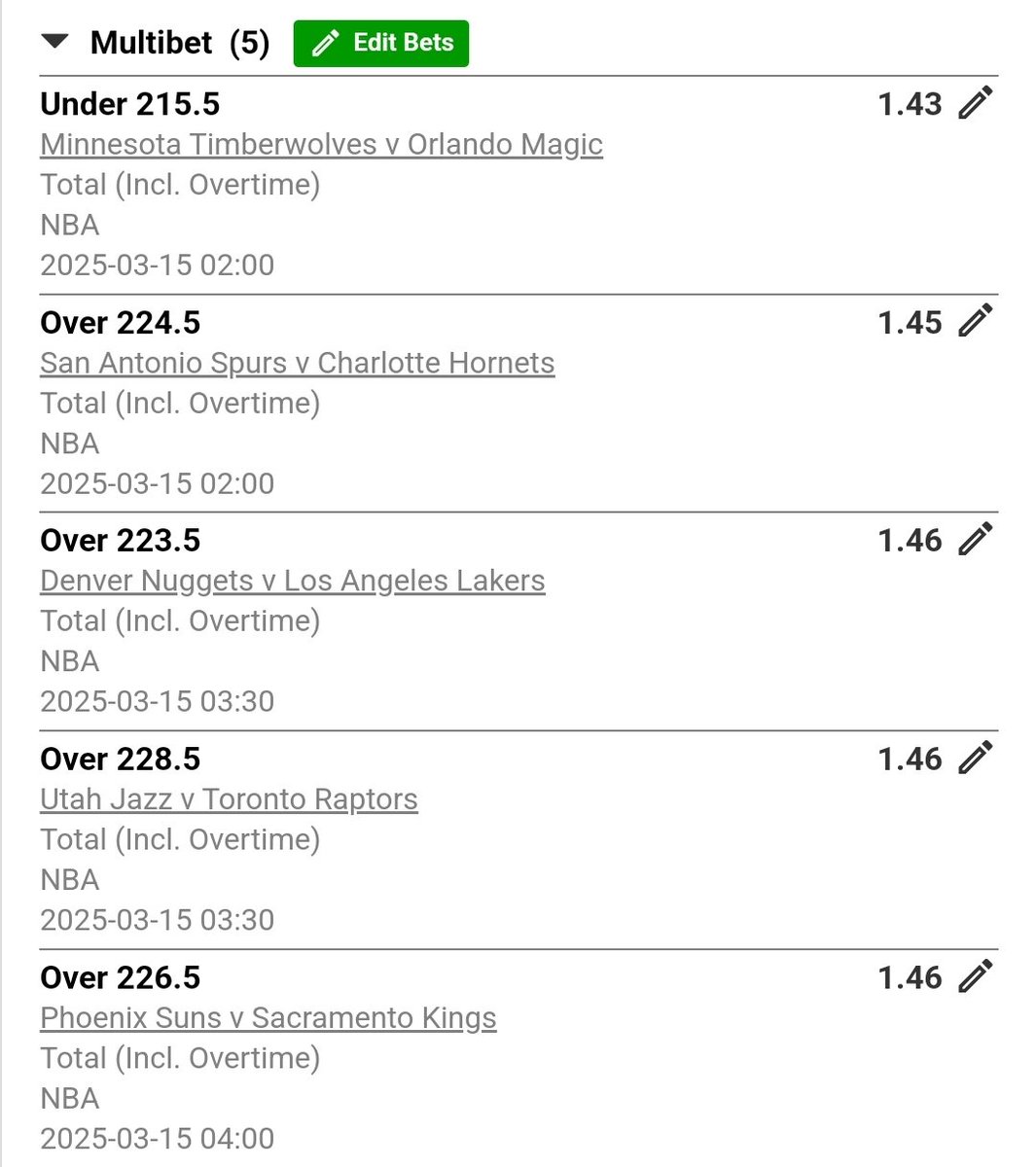 Betway Code:X93311D55(All Games 39 ODDS)

Betway Code:X93311F57(1 half of the slip 6 odds)

Betway  Code:X93312144(Other half of the slip 6 odds)