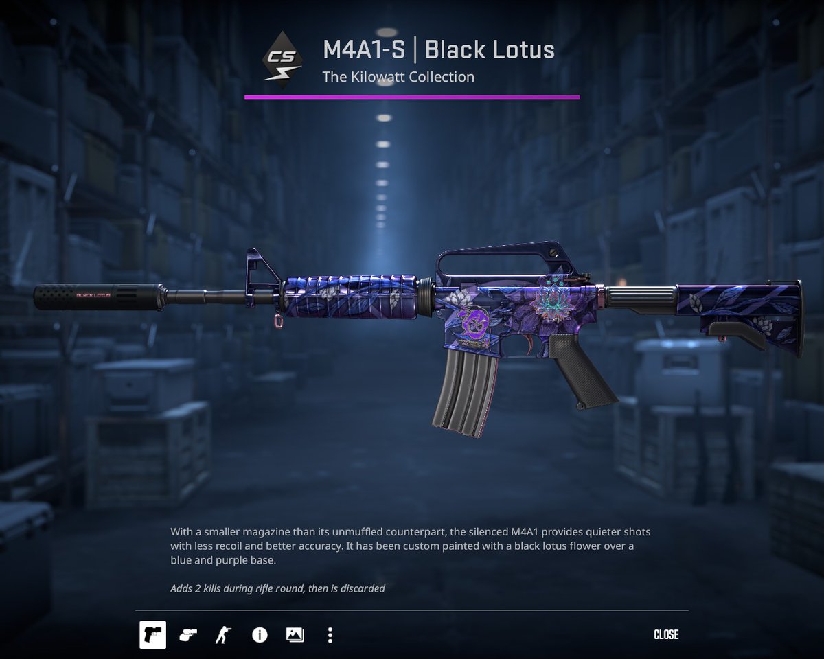 Essa M4A1 Black Lotus vai fazer um estrago na mão do @nowaycs_ nessa BLAST Open Lisbon!

Craft ficou bala! Ainda dá tempo de apoiar a Imperial no camp! link abaixo 👇