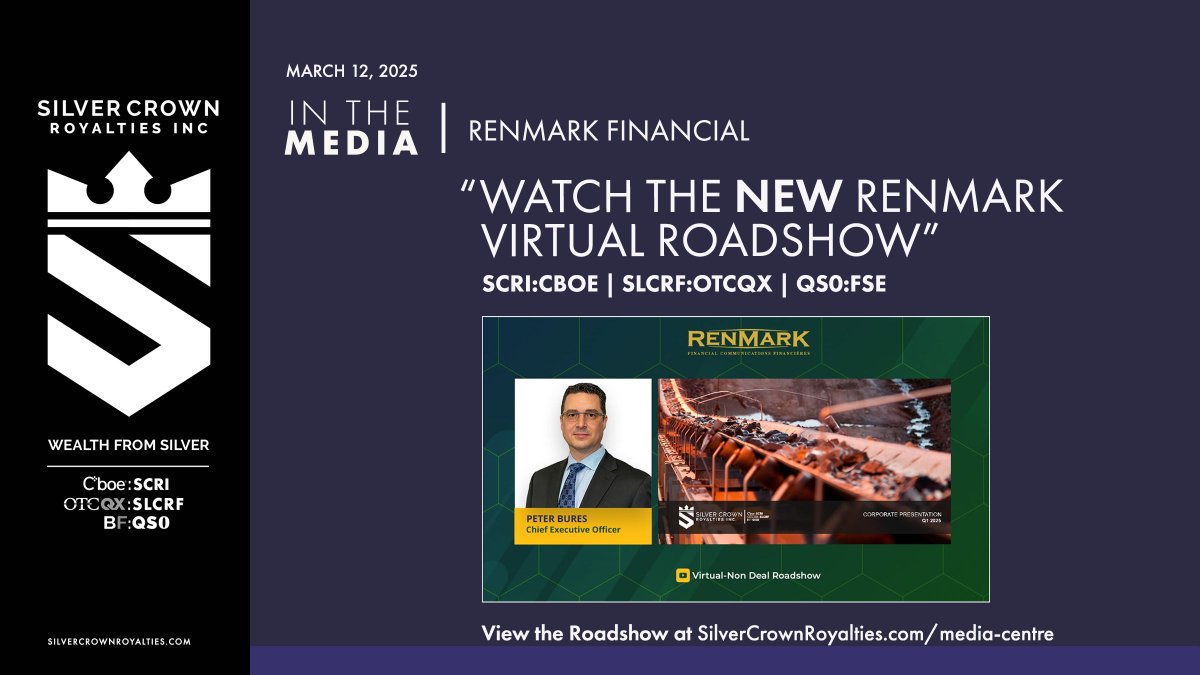 In case you missed it... See the new Renmark Roadshow with Silver Crown's CEO ... bit.ly/4irnkCs