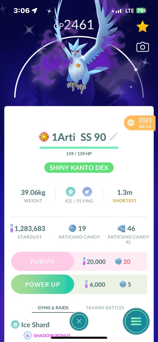 KATZ00KA's tweet photo. @pogo_central Shadow shines are my only chase tbh https://t.co/939tEn35HE
