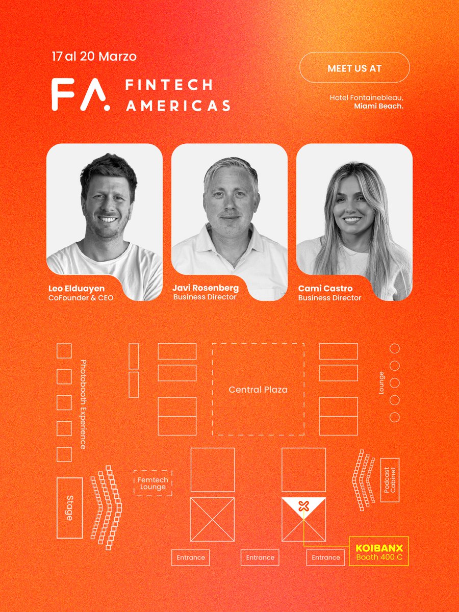 Koibanx (@koibanx) on Twitter photo Cuenta regresiva <a href="/fintechamericas/">fintechamericas</a> ⚡️
Quieres saber cómo #blockchain está redefiniendo la infraestructura financiera de #Latam?
Te lo contamos en Miami 😎🌴 Cuenta regresiva <a href="/fintechamericas/">fintechamericas</a> ⚡️
Quieres saber cómo #blockchain está redefiniendo la infraestructura financiera de #Latam?
Te lo contamos en Miami 😎🌴