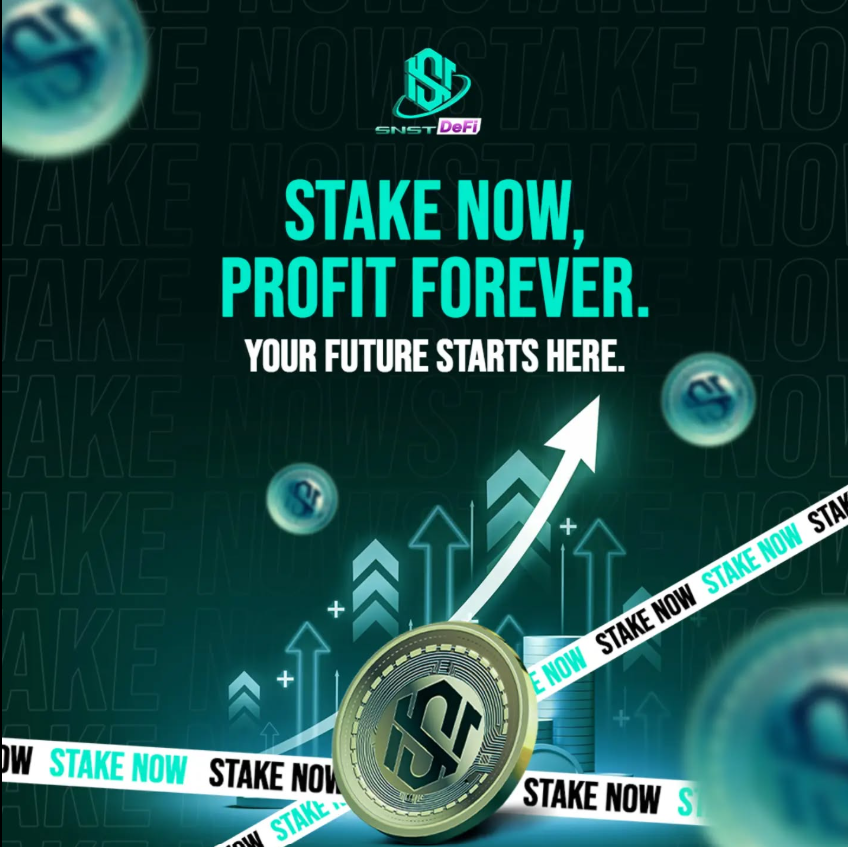 Stake Now, Profit Forever with SNST
Seize the moment and unlock limitless potential with SNST DeFi. Start staking today to fuel your financial journey and ensure a future of boundless possibilities. 

Join us at snst.finance
More @ linktr.ee/SmoothSNST

#SNSTDeFi