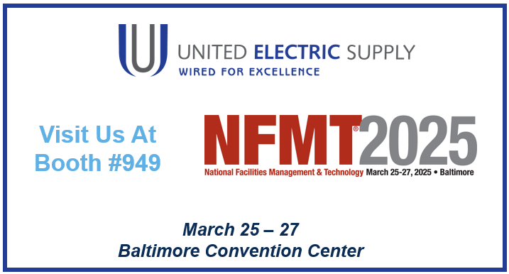 UnitedElectricS's tweet photo. Make sure to stop by #949 at the @Facilities_NFMT event #NFMT2025 at the end of March! 
Learn More: https://t.co/gIYJu4Tl94
#wiredforexcellence #unitedforexcellence #propertymanagement #buildingengineer #facilitiesmanagement https://t.co/TvI4Du1szT