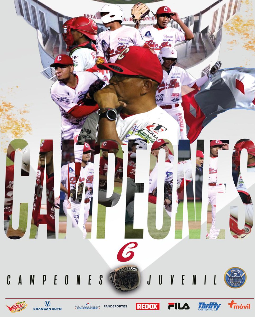 COCLÉ COCLÉ COCLÉ: Allí está el campeón y por segundo año consecutivo la Leña Roja se corona en el Campeonato Nacional de Béisbol Juvenil, Copa Caja de Ahorros. Finaliza la Serie Final y Coclé gana 4 juegos a 1 a Chiriqui en una serie para la historia.