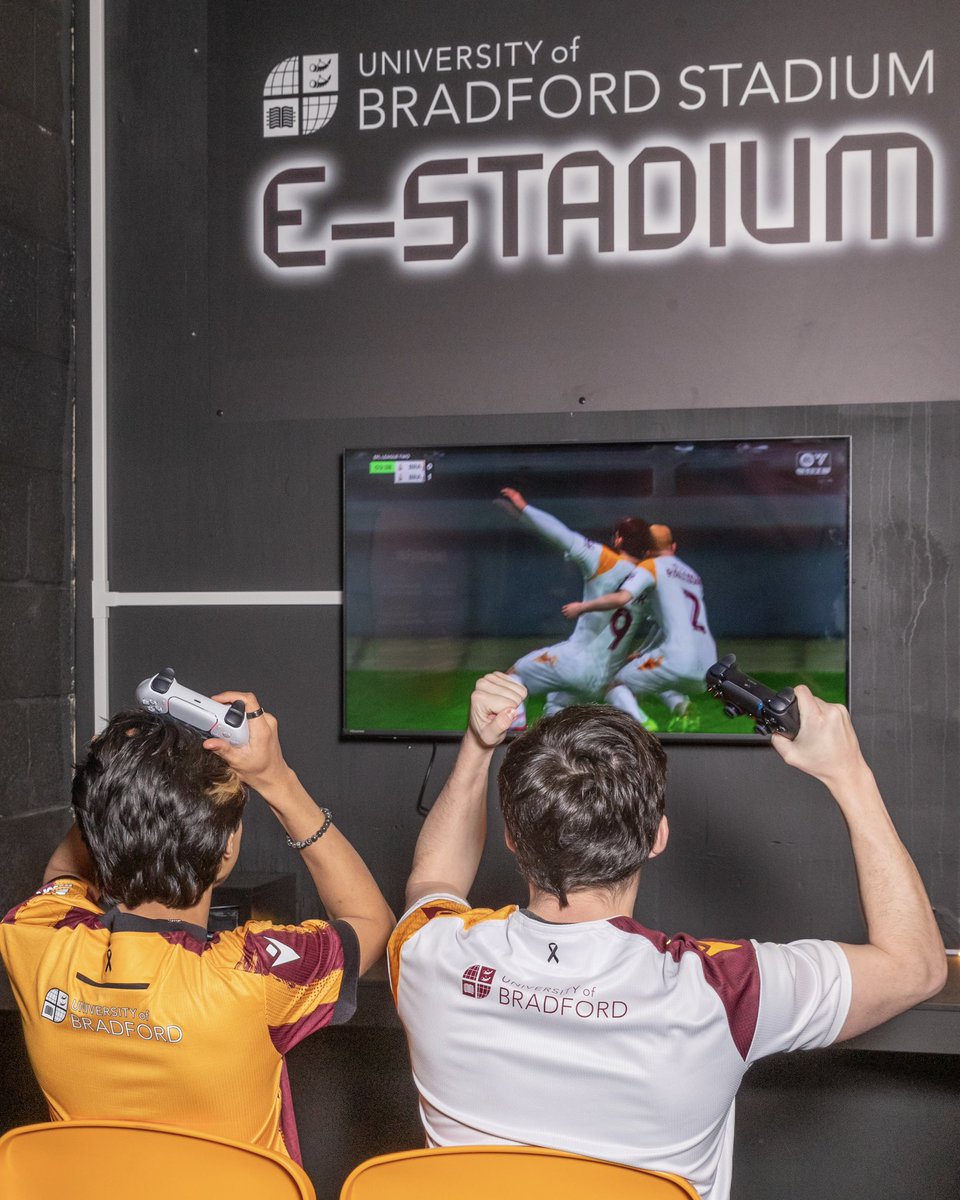 Billy Bantam (@billybantam1903) on Twitter photo Stop by the <a href="/UniofBradford/">University of Bradford</a> E-Stadium before the game tomorrow and play as your heroes on FC25! ๐ฎ
#BCAFC | <a href="/teachingperson/">Teaching Personnel</a> Stop by the <a href="/UniofBradford/">University of Bradford</a> E-Stadium before the game tomorrow and play as your heroes on FC25! ๐ฎ
#BCAFC | <a href="/teachingperson/">Teaching Personnel</a>