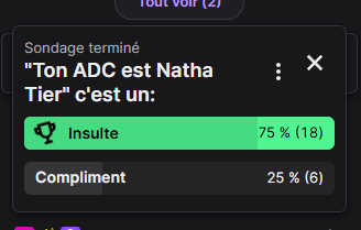 maintenant quand vous insultez sur la faille votre adc vous pouvez dire qu'il es "<a href="/bms_natha/">NATHA</a>  Tier" le peuple a validé ! merci <a href="/iunanovaa/">lunanova</a>