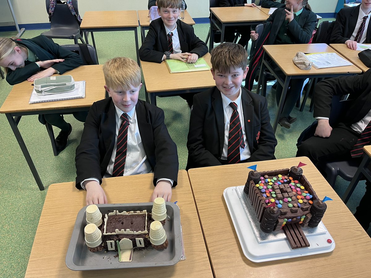 RHS_HistPols's tweet photo. The excitement builds with the annual castle building task.  Some of the amazing creations which appeared today. Well done to Miss Luke’s class who set the standard high.  We are looking forward to seeing what the other talented pupils produce over the coming weeks 🏰🏰 https://t.co/hca1lgSG5H