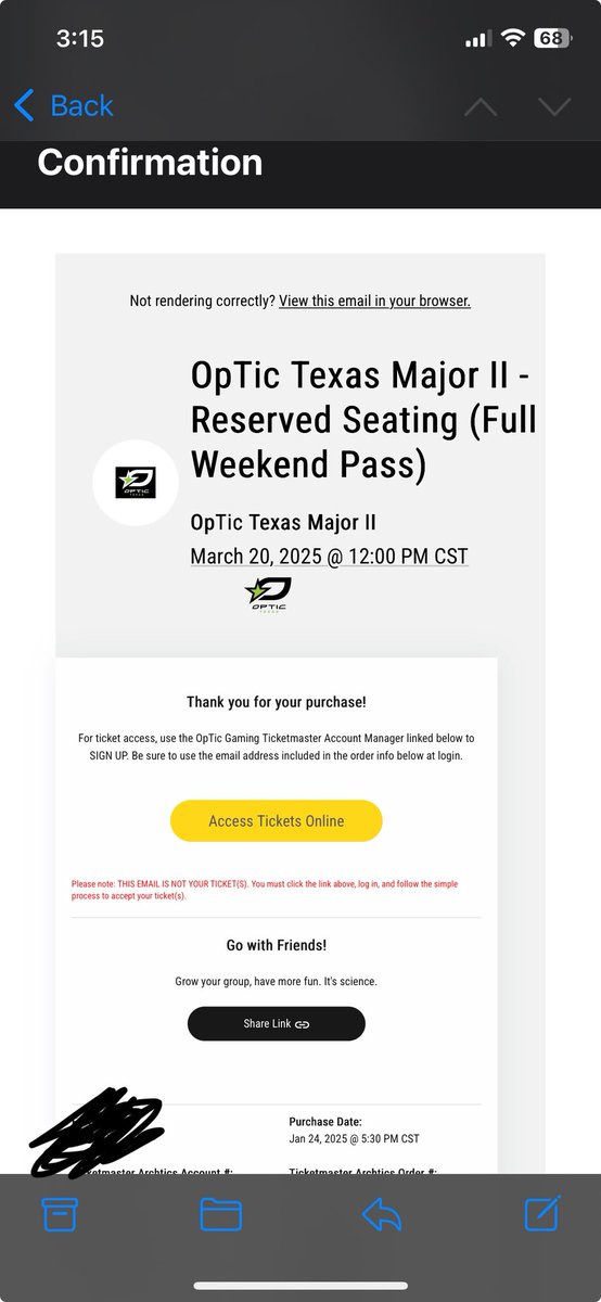 Jeffy_0g's tweet photo. @H3CZ me and my boy can't make it and just looking to sell the tickets https://t.co/23KMpGpIYx