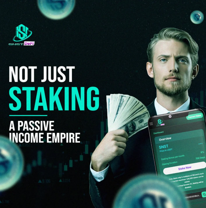 SNST DeFi transforms staking into an unstoppable force, fueling your path to financial freedom. It's more than staking, it's a decentralized empire in the making. Take charge, stake now, and redefine your future.

snst.finance
linktr.ee/SmoothSNST