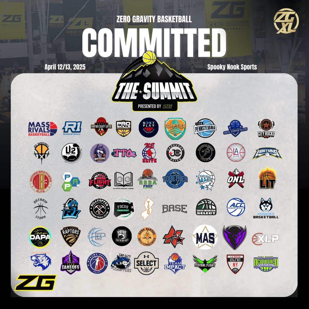 The Summit 🗻 @ Spooky Nook shaping into one of the best events in April 📈

✅ Shoe &amp; Independents
✅ Top facility
✅ <a href="/ZeroGravityXL/">ZGXL</a> Session I
✅ FREE packets for college coaches

Limited spots remain, 🔒 in

Registration: shorturl.at/ndMN1