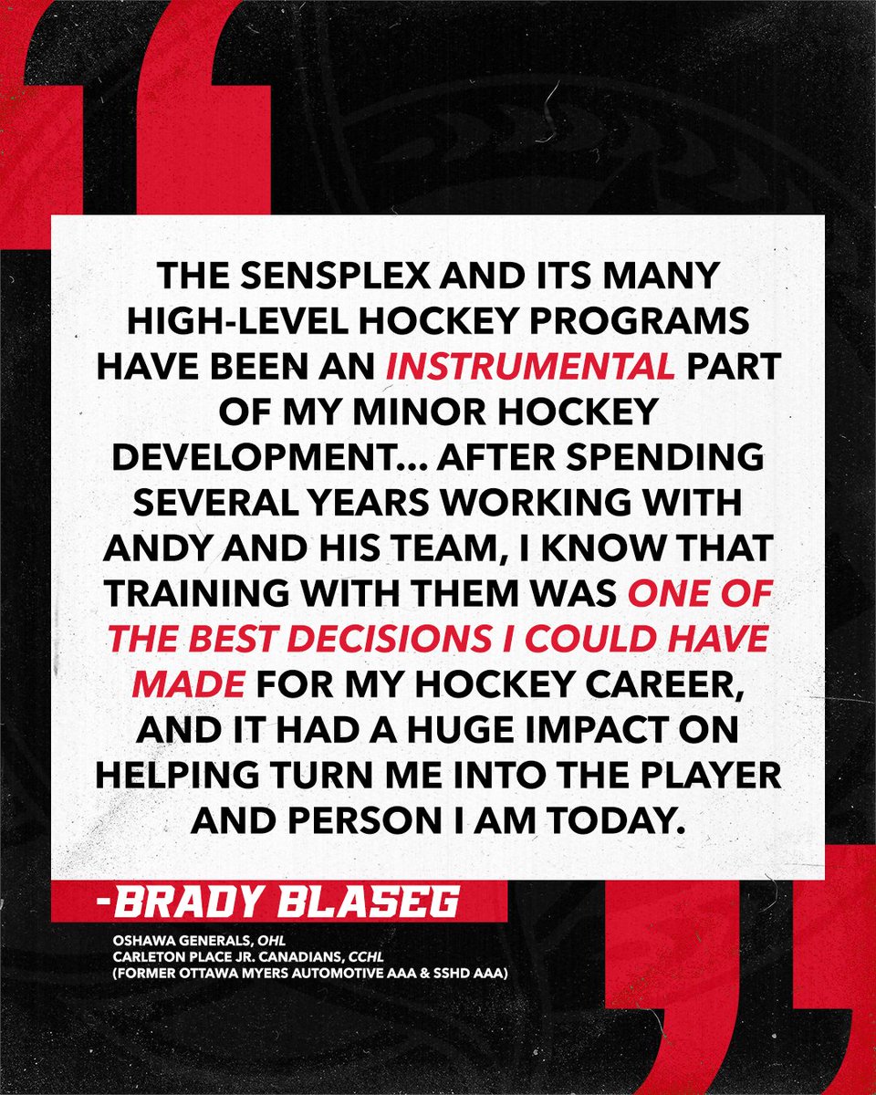 #SEHD Spotlight: Brady Blaseg
 
We would like to congratulate former SSHD AAA and <a href="/myers_aaa/">Ottawa Myers Automotive AAA</a> athlete, Brady Blaseg, on another call-up to the <a href="/OHLHockey/">Ontario Hockey League</a>'s <a href="/Oshawa_Generals/">Oshawa Generals</a>. Brady joins Oshawa for the ninth time this season as they face off against the Ottawa 67's.