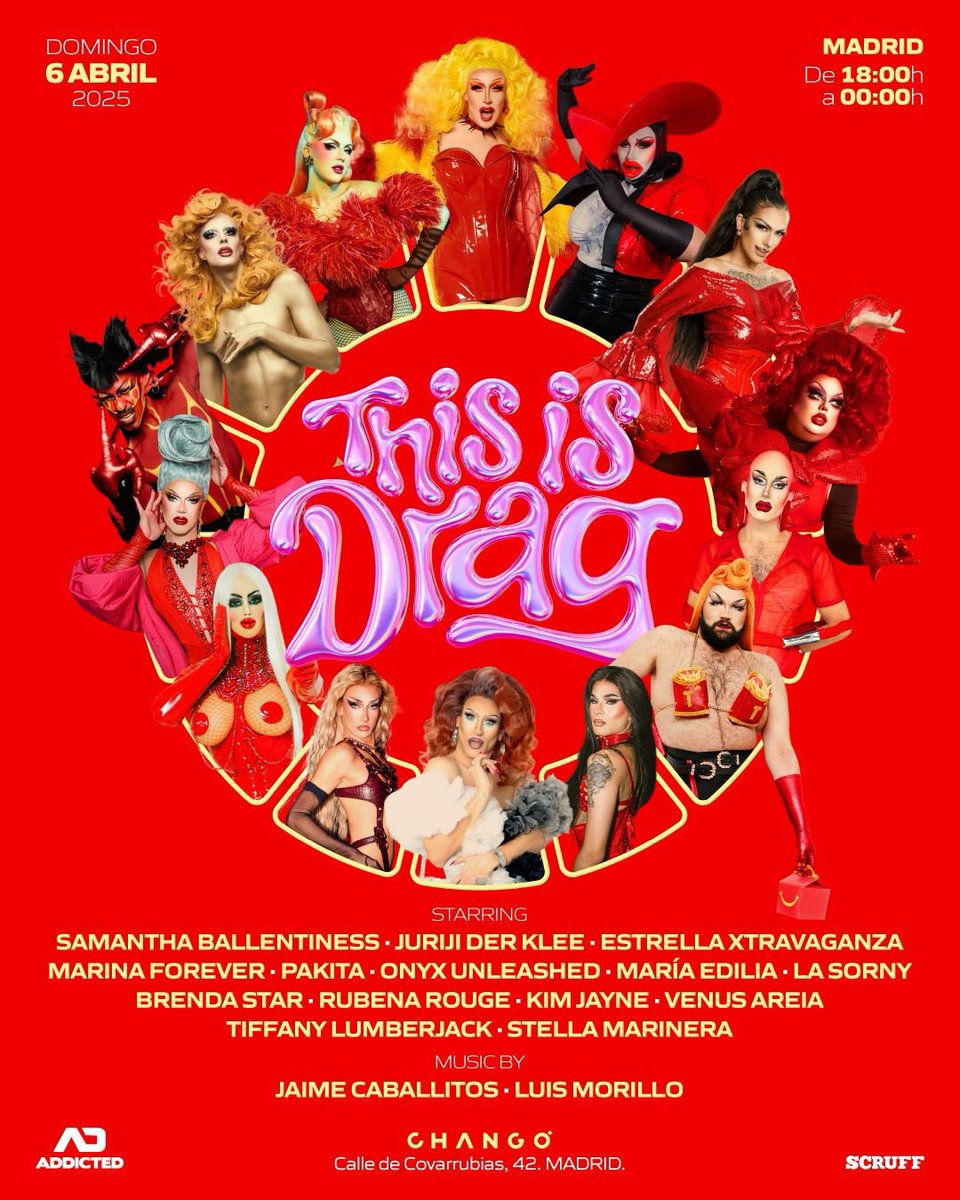 La Muñeca Viviente (@rubenarouge) on Twitter photo Bueno Bueno Buenoooo ☺️☺️☺️ como es el próximo cartel del <a href="/thisisdragparty/">THIS IS DRAG</a> ? ❤️ menudo talentazo de compañeras ☺️ a que parece un All Star España?❤️ nos vemos el próximo Domingo 6 de Abril desde las seis de la tarde ☺️ en la sala Changó Bueno Bueno Buenoooo ☺️☺️☺️ como es el próximo cartel del <a href="/thisisdragparty/">THIS IS DRAG</a> ? ❤️ menudo talentazo de compañeras ☺️ a que parece un All Star España?❤️ nos vemos el próximo Domingo 6 de Abril desde las seis de la tarde ☺️ en la sala Changó