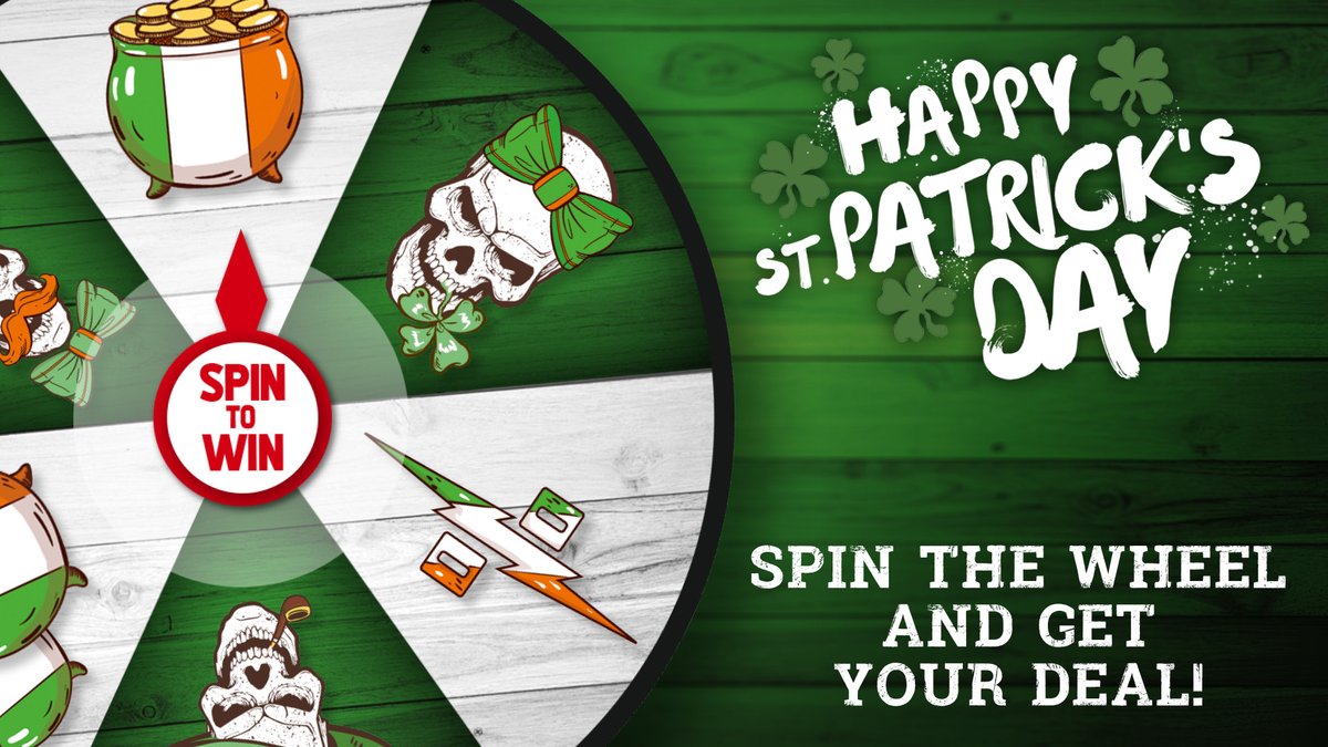 Weekend plans? Celebrating St. Patrick’s Day a little early? 🍀✨ Try your luck with our Spin the Wheel offer🎡:  emp.me/9fwy
You could win a discount code valid on our huge range of band merch, alt fashion, film &amp; TV merch, gaming and more! 🌈💚

Don’t miss out!